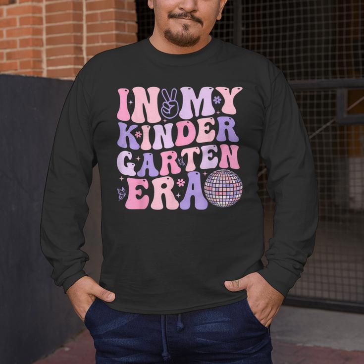 In My Kindergarten Era Teacher Kids Back To School Kinder Men's Long Sleeve T-Shirt, funny design