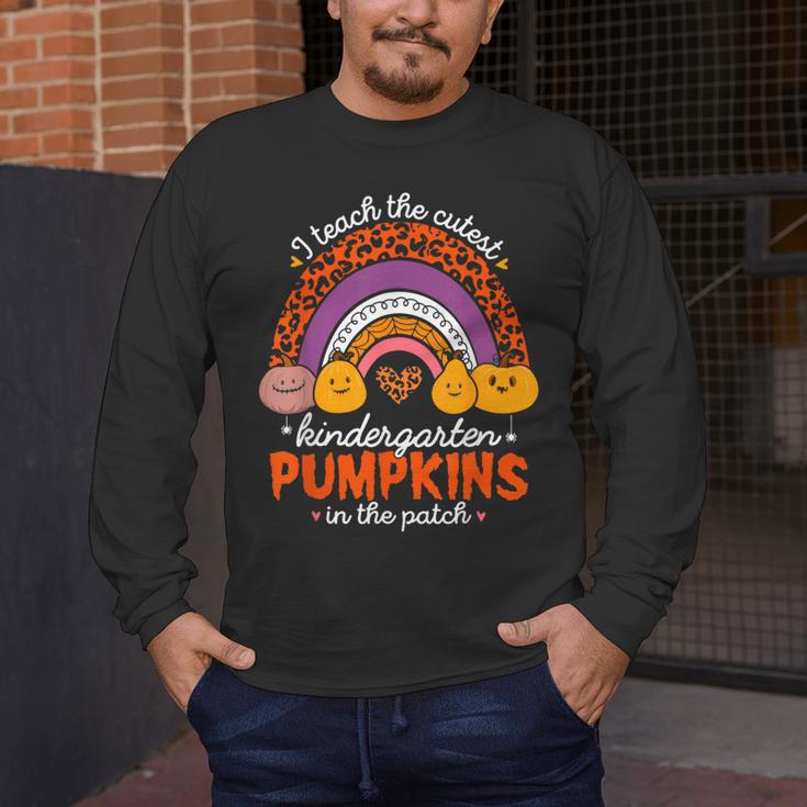Kindergarten Teacher Pumpkin Patch Cute Men's Long Sleeve T-Shirt, funny design Kindergarten Teacher Pumpkin Patch Cute Men's Long Sleeve T-Shirt, funny design