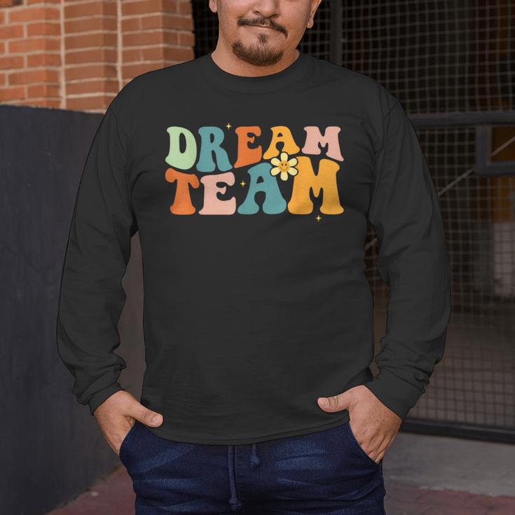 Last Day Of School Back To School Dream-Team Teacher Kids Men's Long Sleeve T-Shirt, funny design Last Day Of School Back To School Dream-Team Teacher Kids Men's Long Sleeve T-Shirt, funny design