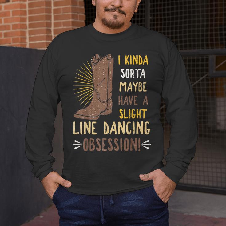 Line Dancing Choreographed Group Dancer Dance Teacher Men's Long Sleeve T-Shirt, funny design Line Dancing Choreographed Group Dancer Dance Teacher Men's Long Sleeve T-Shirt, funny design