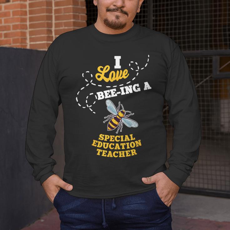 I Love Bee-Ing A Special Education Teacher Honey Bee Job For Men Women Men's Long Sleeve T-Shirt, funny design I Love Bee-Ing A Special Education Teacher Honey Bee Job For Men Women Men's Long Sleeve T-Shirt, funny design