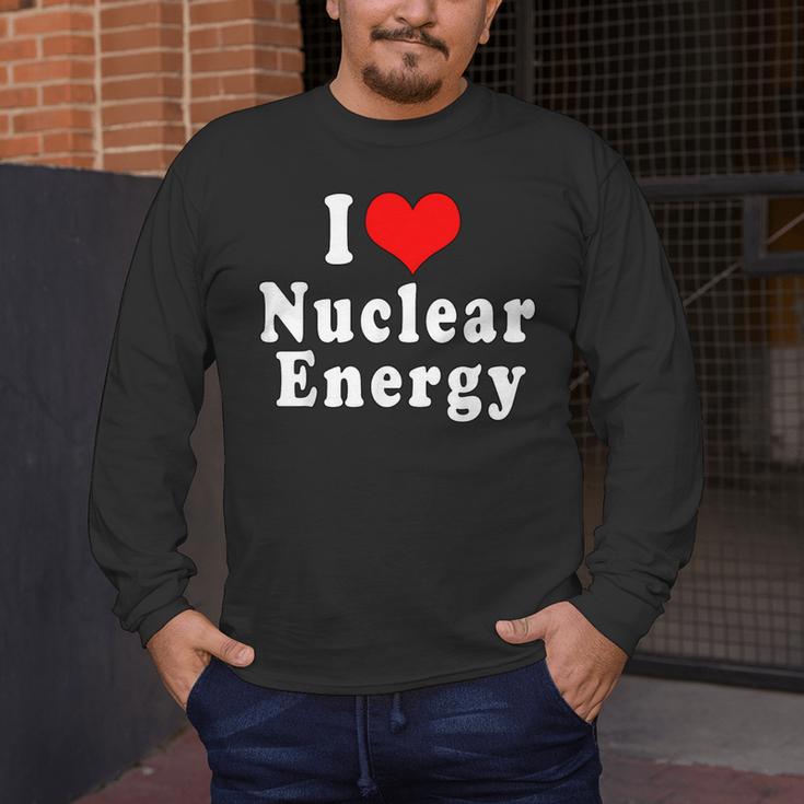 I Love Nuclear Energy School Teacher Men's Long Sleeve T-Shirt, funny design I Love Nuclear Energy School Teacher Men's Long Sleeve T-Shirt, funny design