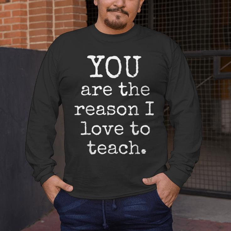 Love To Teach Positive Affirmation Kind Motivational Teacher Men's Long Sleeve T-Shirt, funny design Love To Teach Positive Affirmation Kind Motivational Teacher Men's Long Sleeve T-Shirt, funny design