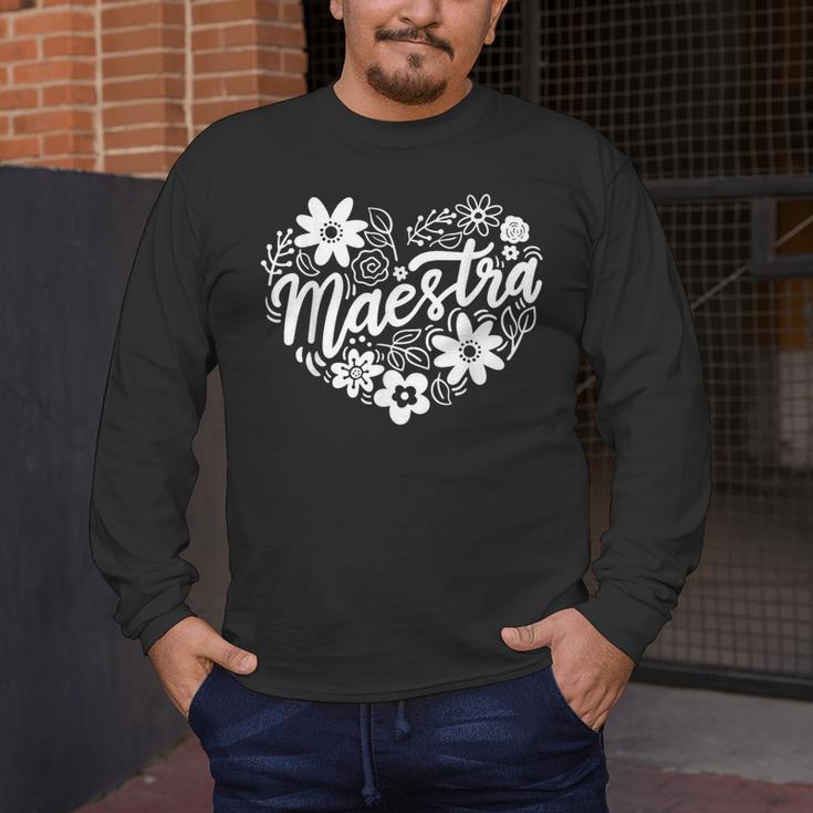 Maestra Spanish Teacher Men's Long Sleeve T-Shirt, funny design Maestra Spanish Teacher Men's Long Sleeve T-Shirt, funny design