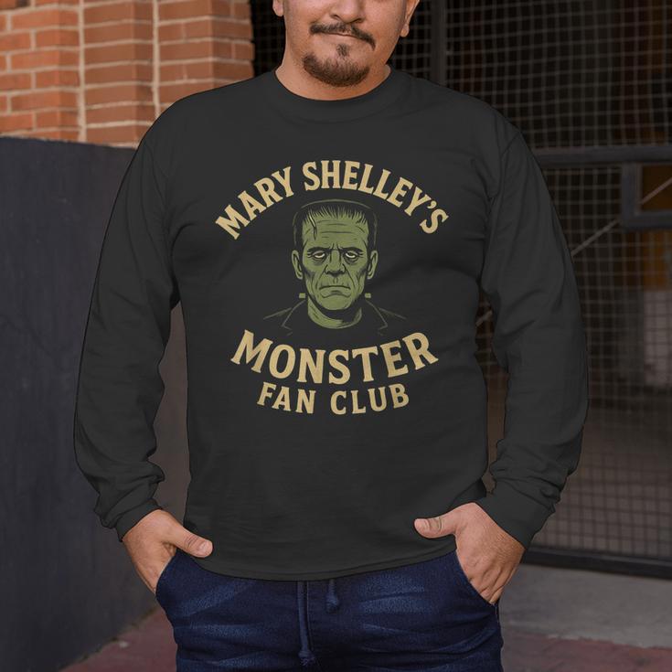 Mary Shelley's Monster Fan Club Gothic Horror Parody Men's Long Sleeve T-Shirt, funny design