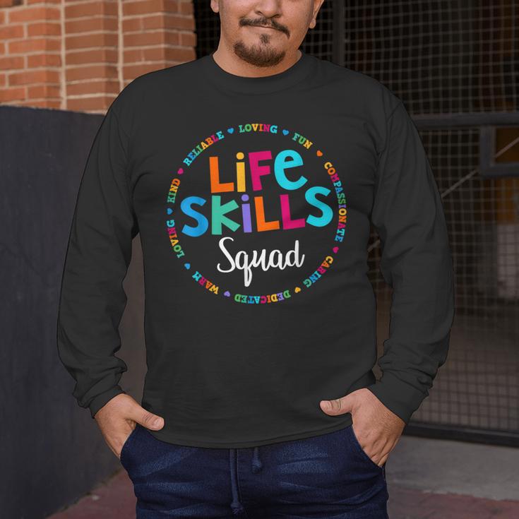 Matching Life Skills Squad Teacher Special Ed SPED Team Crew Men's Long Sleeve T-Shirt, funny design