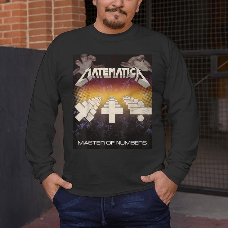 Matematica Master Of Numbers Math Teachers Puppets Parody Men's Long Sleeve T-Shirt, funny design Matematica Master Of Numbers Math Teachers Puppets Parody Men's Long Sleeve T-Shirt, funny design