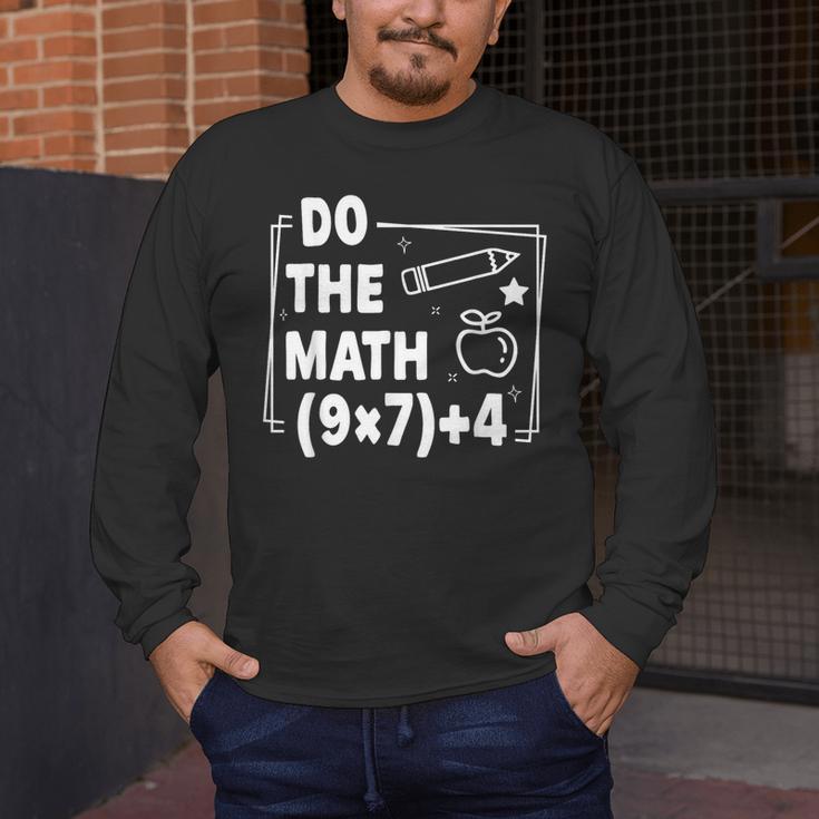 Do The Math 67 Meme PEMDAS Elementary Teacher Joke Men's Long Sleeve T-Shirt, funny design Do The Math 67 Meme PEMDAS Elementary Teacher Joke Men's Long Sleeve T-Shirt, funny design
