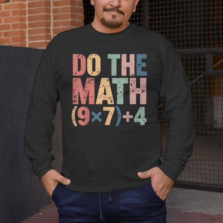 Do The Math 67 Meme Six Seven Teacher Men's Long Sleeve T-Shirt, funny design