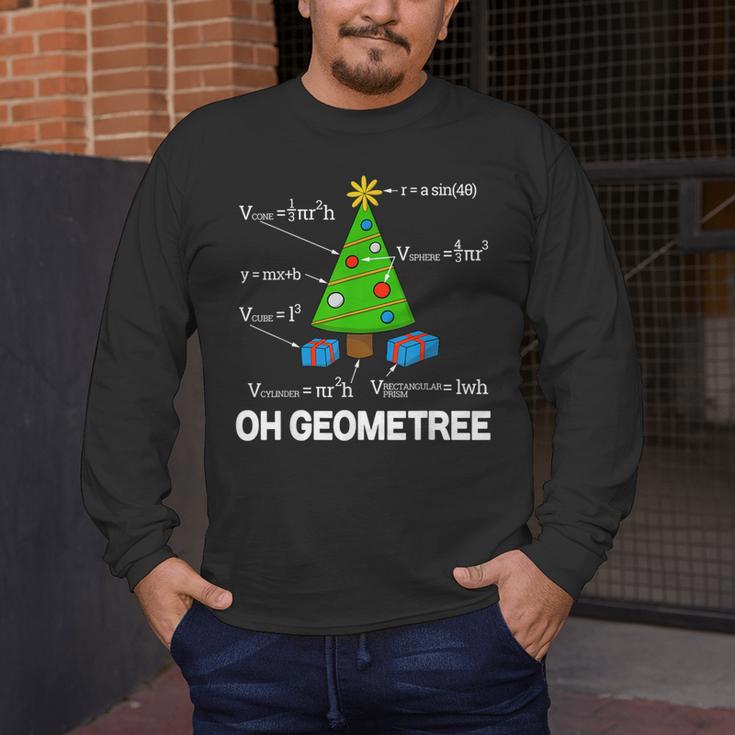 Math Geometry Christmas Tree Geometree Teacher Men's Long Sleeve T-Shirt, funny design Math Geometry Christmas Tree Geometree Teacher Men's Long Sleeve T-Shirt, funny design