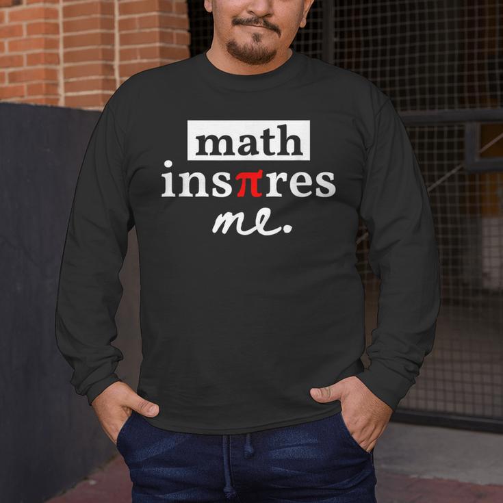 Math Inspires Me Spelled With Pi Day Teacher Men's Long Sleeve T-Shirt, funny design Math Inspires Me Spelled With Pi Day Teacher Men's Long Sleeve T-Shirt, funny design