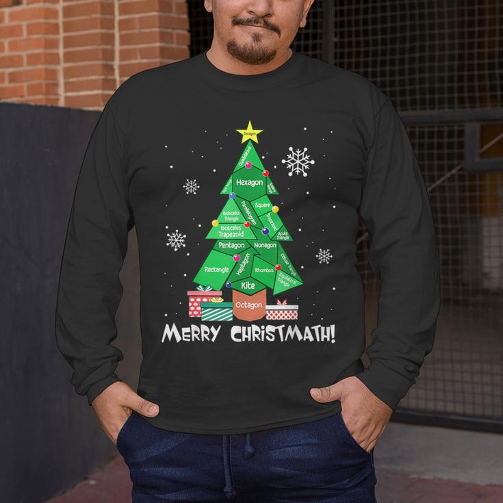 Math Teacher Polygon Christmas Tree Geometry Merry Christmas Men's Long Sleeve T-Shirt, funny design Math Teacher Polygon Christmas Tree Geometry Merry Christmas Men's Long Sleeve T-Shirt, funny design