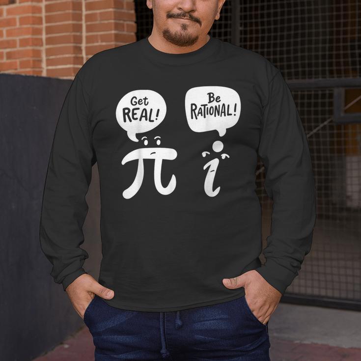 Math Teacher Math Student Be Real Get Rational Men's Long Sleeve T-Shirt, funny design Math Teacher Math Student Be Real Get Rational Men's Long Sleeve T-Shirt, funny design
