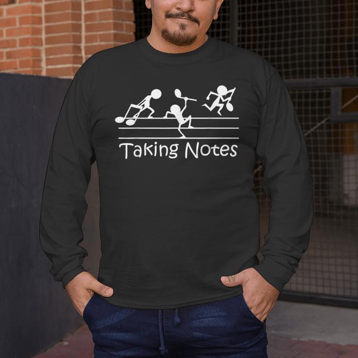 Melodic Humor Musician’s Playful Collection Musical Taking Notes Music Lovers Vintage Teachers Men's Long Sleeve T-Shirt, funny design Melodic Humor Musician’s Playful Collection Musical Taking Notes Music Lovers Vintage Teachers Men's Long Sleeve T-Shirt, funny design