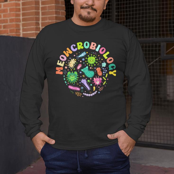 Meowcrobiology Cats Microbiology Science Teacher Men's Long Sleeve T-Shirt, funny design Meowcrobiology Cats Microbiology Science Teacher Men's Long Sleeve T-Shirt, funny design