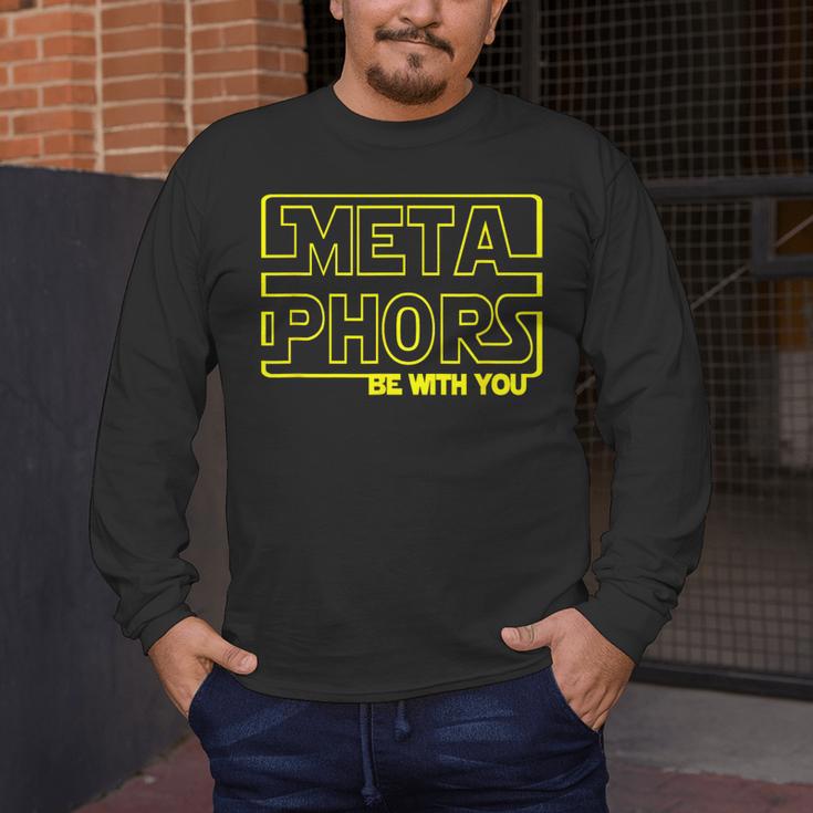 Metaphors Be With You English Teacher Shirts T-Shirt Men's Long Sleeve T-Shirt, funny design Metaphors Be With You English Teacher Shirts T-Shirt Men's Long Sleeve T-Shirt, funny design