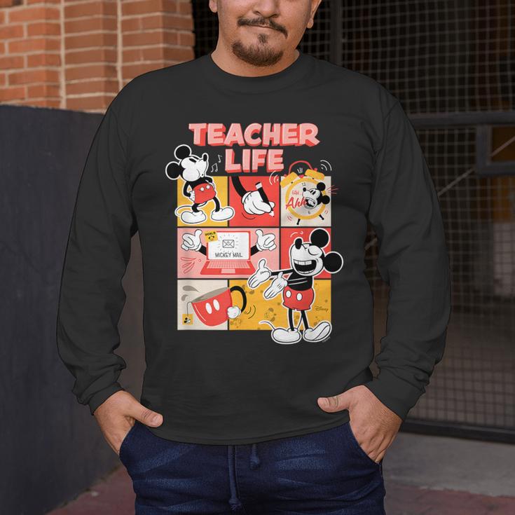 Mickey Mouse Teacher Life Men's Long Sleeve T-Shirt, funny design Mickey Mouse Teacher Life Men's Long Sleeve T-Shirt, funny design