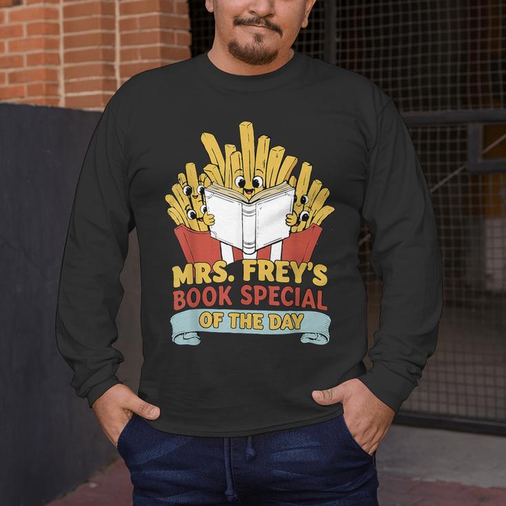 Mrs Frey Book Special Reading Elementary Teacher Men's Long Sleeve T-Shirt, funny design Mrs Frey Book Special Reading Elementary Teacher Men's Long Sleeve T-Shirt, funny design