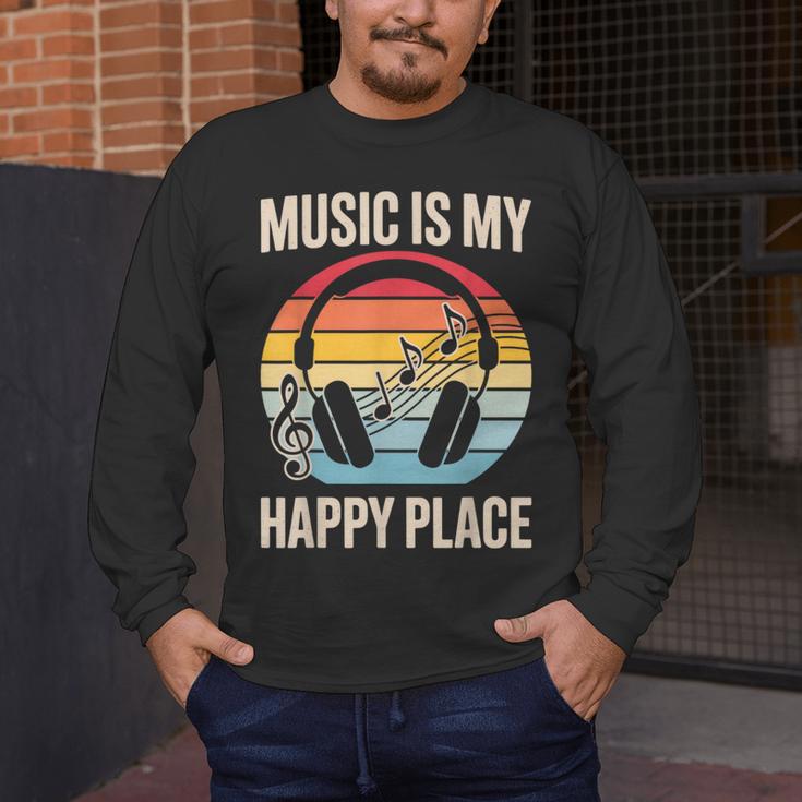Music For Men Women Music Teacher Music Lover Men's Long Sleeve T-Shirt, funny design
