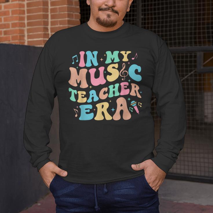 In My Music Teacher Era Back To School Squad Music Teacher Men's Long Sleeve T-Shirt, funny design In My Music Teacher Era Back To School Squad Music Teacher Men's Long Sleeve T-Shirt, funny design