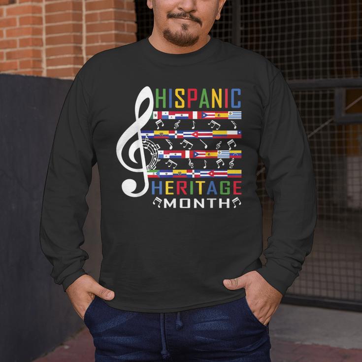 Music Teacher Kid National Hispanic Heritage Month Men's Long Sleeve T-Shirt, funny design Music Teacher Kid National Hispanic Heritage Month Men's Long Sleeve T-Shirt, funny design