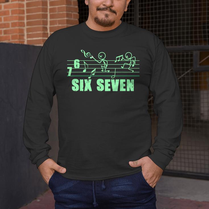 Musical 67 Music Meme Slang Six Seven Music Teacher Men's Long Sleeve T-Shirt, funny design Musical 67 Music Meme Slang Six Seven Music Teacher Men's Long Sleeve T-Shirt, funny design