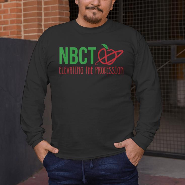 National Board Certified Teacher Minimalist Apple T-Shirt For Men Women Men's Long Sleeve T-Shirt, funny design