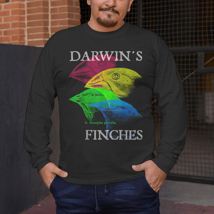 Nerdy Darwin's Finches Evolution Science Biology Teacher Men's Long Sleeve T-Shirt, funny design Nerdy Darwin's Finches Evolution Science Biology Teacher Men's Long Sleeve T-Shirt, funny design