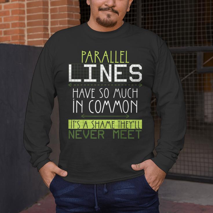 Nerdy Math Lovers Geometry Pun Mathematics Teachers Men's Long Sleeve T-Shirt, funny design