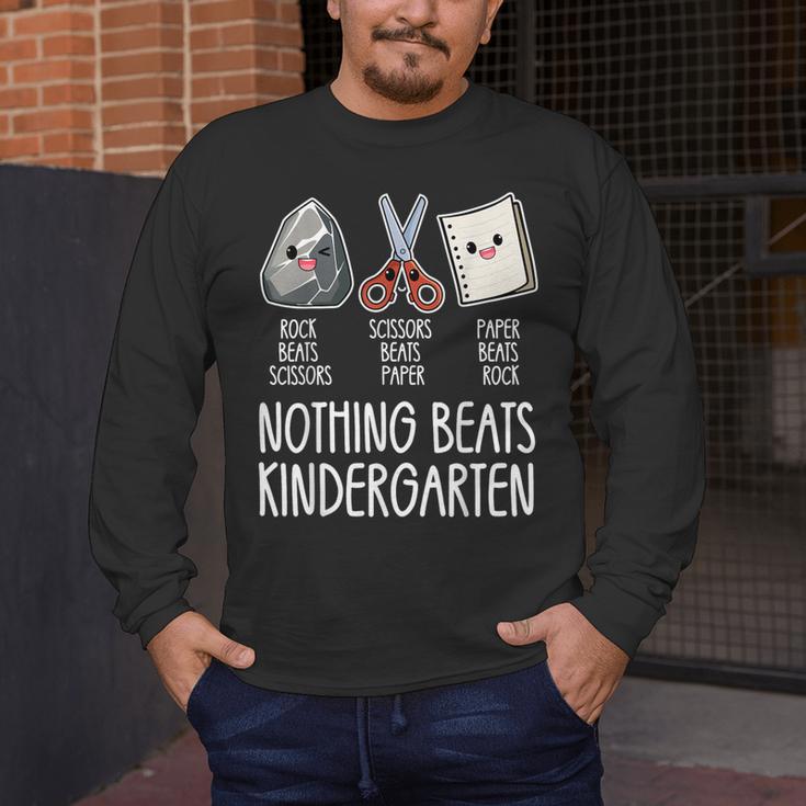Nothing Beats Kindergarten Back To School Kid Teacher Men's Long Sleeve T-Shirt, funny design Nothing Beats Kindergarten Back To School Kid Teacher Men's Long Sleeve T-Shirt, funny design