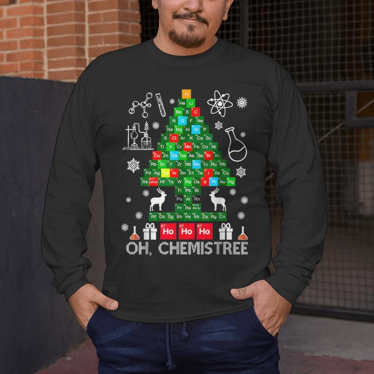 Oh Chemistree Scientist Chemical Christmas Xmas Teacher Men's Long Sleeve T-Shirt, funny design Oh Chemistree Scientist Chemical Christmas Xmas Teacher Men's Long Sleeve T-Shirt, funny design