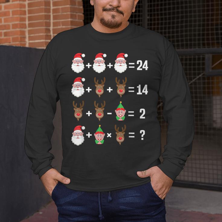 Order Of Operations Math Teacher Christmas Men's Long Sleeve T-Shirt, funny design