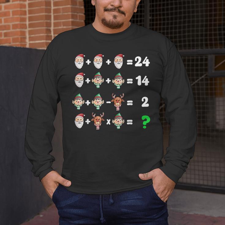 Order Of Operations Quiz Christmas Math Teacher Xmas Math Men's Long Sleeve T-Shirt, funny design Order Of Operations Quiz Christmas Math Teacher Xmas Math Men's Long Sleeve T-Shirt, funny design
