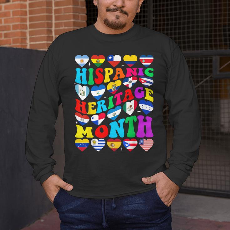 Hispanic Heritage Month 2025 Latino Puerto Rico Teacher Kids Men's Long Sleeve T-Shirt, funny design