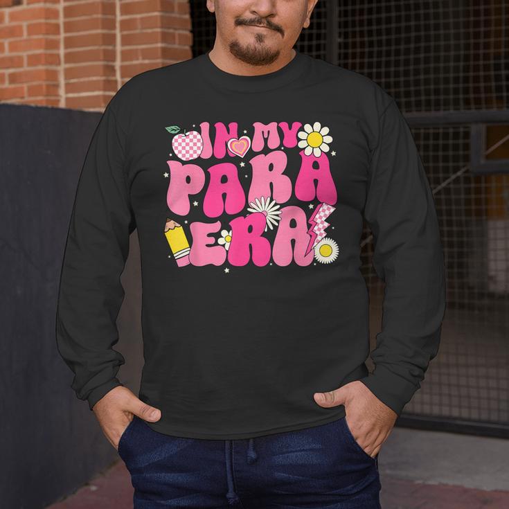 In My Para Era Teacher Back To School First Day Of School Men's Long Sleeve T-Shirt, funny design In My Para Era Teacher Back To School First Day Of School Men's Long Sleeve T-Shirt, funny design