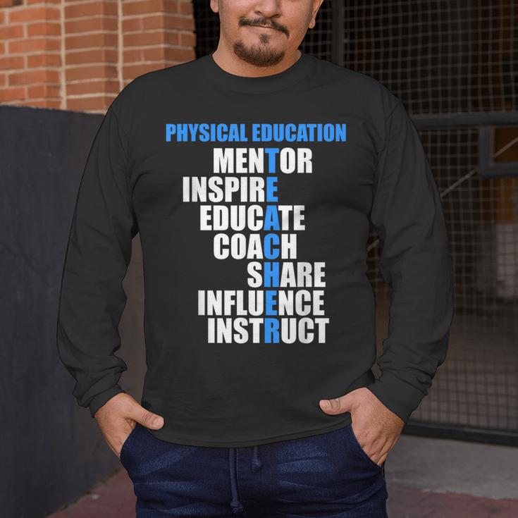 PE Physical Education Teacher For PE Teacher Men's Long Sleeve T-Shirt, funny design PE Physical Education Teacher For PE Teacher Men's Long Sleeve T-Shirt, funny design