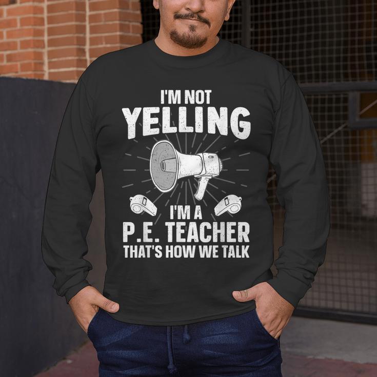 PE Teacher Art For Men Women Gym Teacher Physical Education Men's Long Sleeve T-Shirt, funny design PE Teacher Art For Men Women Gym Teacher Physical Education Men's Long Sleeve T-Shirt, funny design