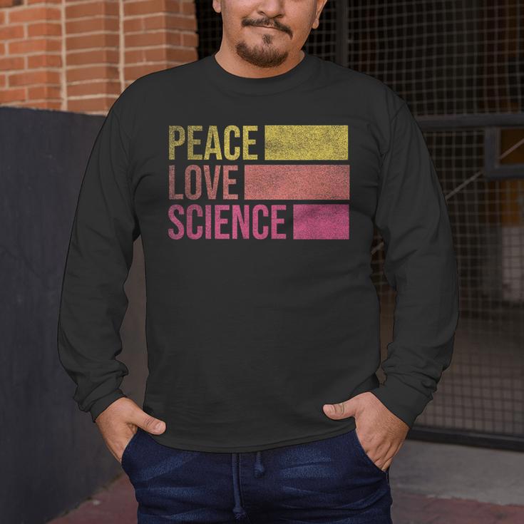 Peace Love Science Lovers Math Chemistry Teacher Men's Long Sleeve T-Shirt, funny design Peace Love Science Lovers Math Chemistry Teacher Men's Long Sleeve T-Shirt, funny design