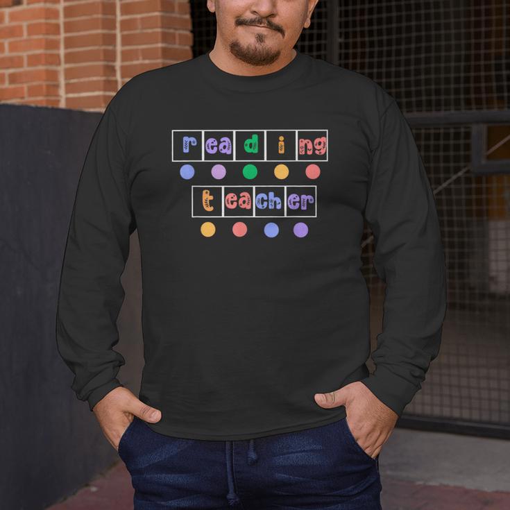 Phonics Reading Teacher Science Of Reading Literacy Coach Men's Long Sleeve T-Shirt, funny design Phonics Reading Teacher Science Of Reading Literacy Coach Men's Long Sleeve T-Shirt, funny design