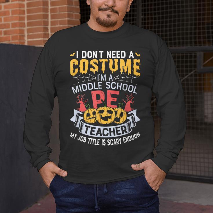 Physical Education School PE Teacher Halloween Costume Men Women Men's Long Sleeve T-Shirt, funny design Physical Education School PE Teacher Halloween Costume Men Women Men's Long Sleeve T-Shirt, funny design