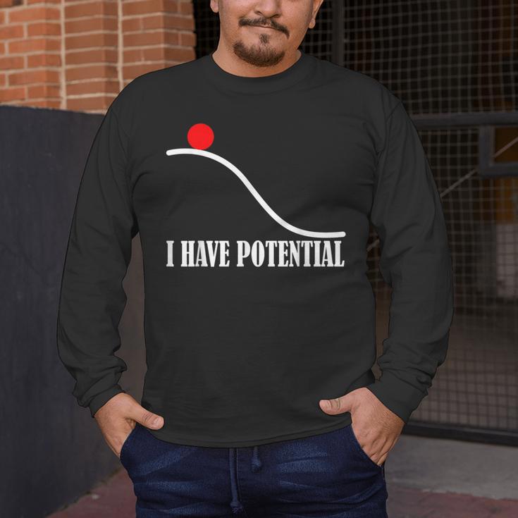 Physics I Have Potential Energy Physics Teacher Men's Long Sleeve T-Shirt, funny design Physics I Have Potential Energy Physics Teacher Men's Long Sleeve T-Shirt, funny design