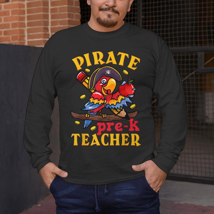Pirate Pre-K Teacher Preschool Halloween Men's Long Sleeve T-Shirt, funny design Pirate Pre-K Teacher Preschool Halloween Men's Long Sleeve T-Shirt, funny design