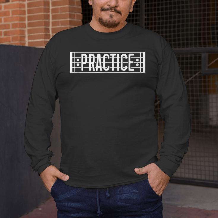 Practice Repeat Music Teacher Band Director Men's Long Sleeve T-Shirt, funny design Practice Repeat Music Teacher Band Director Men's Long Sleeve T-Shirt, funny design