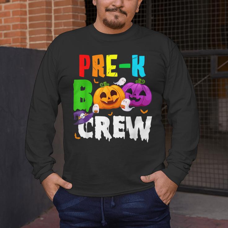 Pre K Boo Crew Halloween Costume Teachers Kids Men's Long Sleeve T-Shirt, funny design Pre K Boo Crew Halloween Costume Teachers Kids Men's Long Sleeve T-Shirt, funny design
