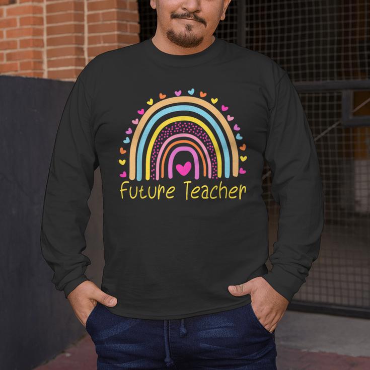 Pre-K Preschool Kindergarten Future Teacher Rainbow Men's Long Sleeve T-Shirt, funny design Pre-K Preschool Kindergarten Future Teacher Rainbow Men's Long Sleeve T-Shirt, funny design