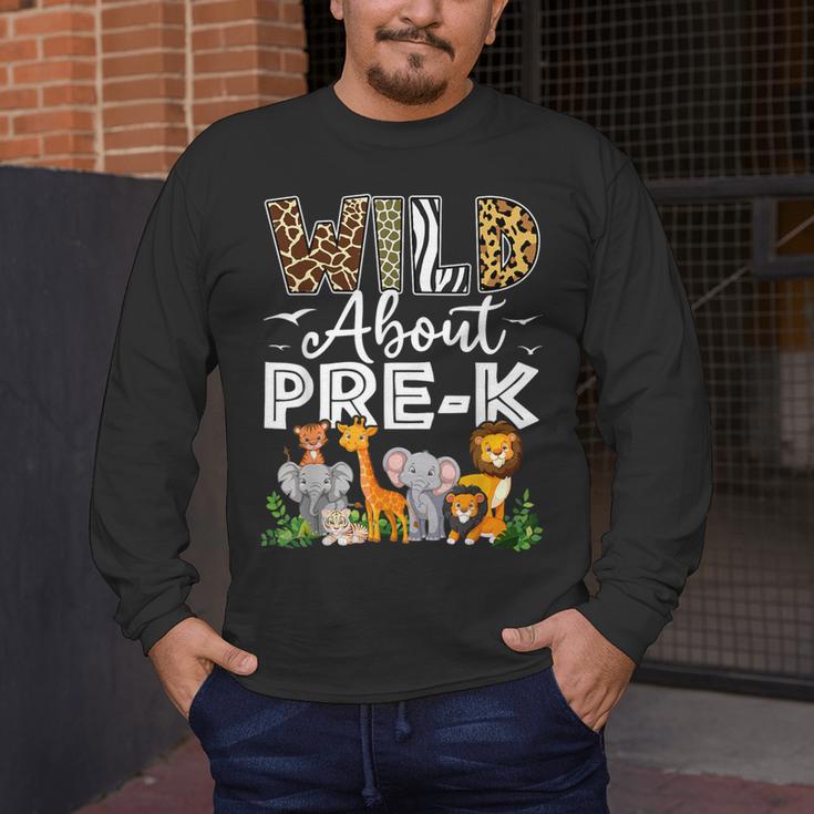 Pre-k Teacher Kids Back To School Wild About Pre-k Men's Long Sleeve T-Shirt, funny design Pre-k Teacher Kids Back To School Wild About Pre-k Men's Long Sleeve T-Shirt, funny design