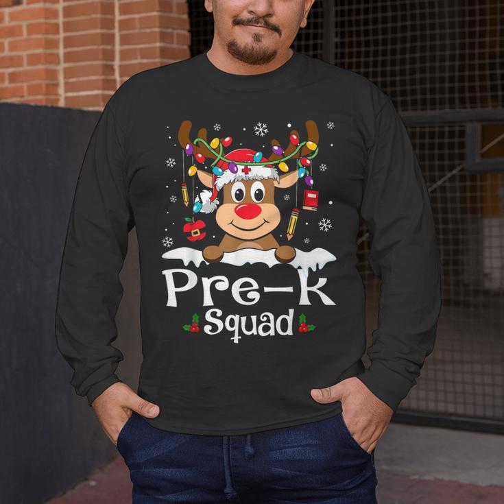 Pre-k Teacher Squad Reindeer Teacher Christmas Men's Long Sleeve T-Shirt, funny design Pre-k Teacher Squad Reindeer Teacher Christmas Men's Long Sleeve T-Shirt, funny design