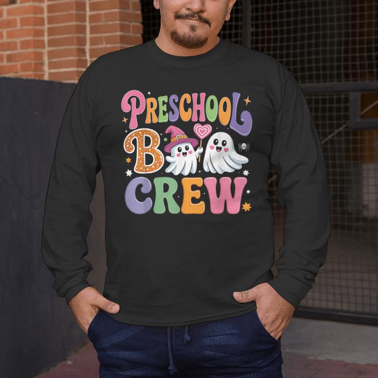 Preschool Boo Crew Preschool Teacher Student Halloween Men's Long Sleeve T-Shirt, funny design Preschool Boo Crew Preschool Teacher Student Halloween Men's Long Sleeve T-Shirt, funny design