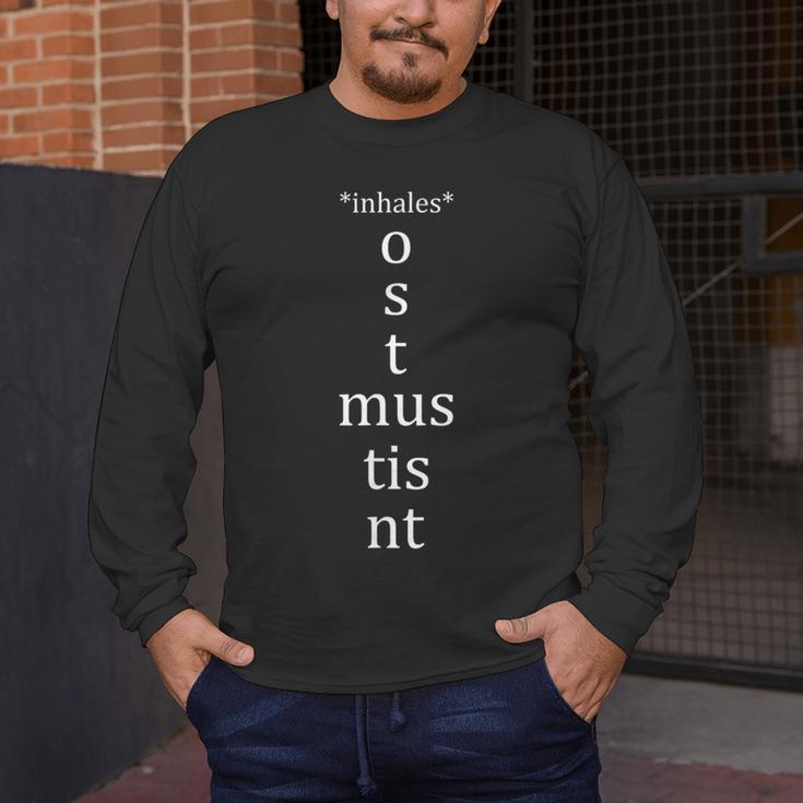 Present Active Conjugation Latin Teacher Latin Language Men's Long Sleeve T-Shirt, funny design