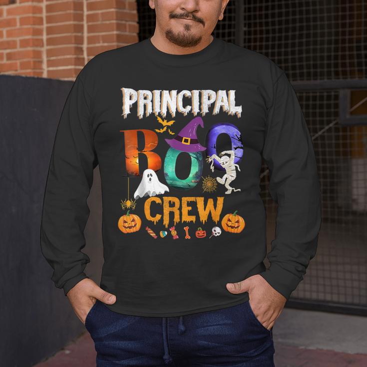 Principal Boo Crew Teacher Student Halloween Costume For Men Women Kids Men's Long Sleeve T-Shirt, funny design Principal Boo Crew Teacher Student Halloween Costume For Men Women Kids Men's Long Sleeve T-Shirt, funny design